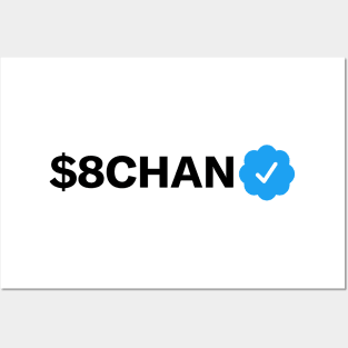 $8chan Funny Sarcastic Parody Blue Badge Verification Gift Posters and Art